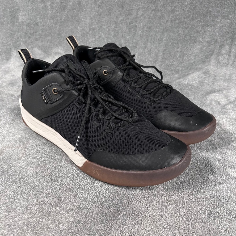 Chaco Black Mens Performance Footwear Lace Up Sneakers Casual Mens 11.5